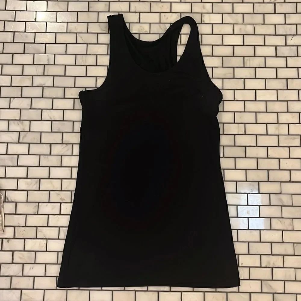 Under Armour black ribbed scoop neck tank top workout XS
